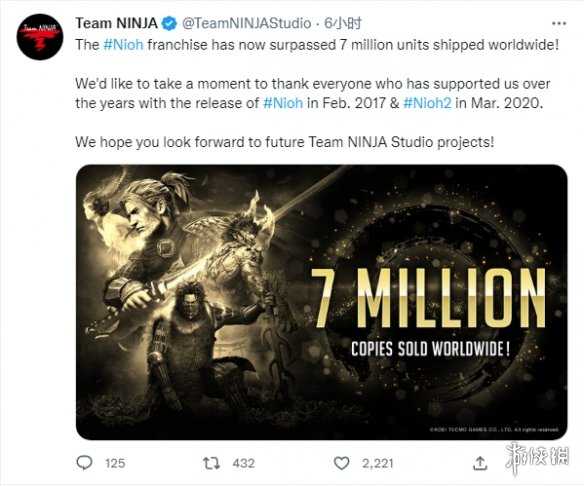 《仁王》系列销量超过700万套!网友:XGP求求了