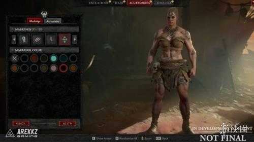 《暗黑破坏神4》测试玩家曝光野蛮人 法师捏人画面!