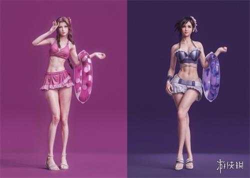 要蒂法还是爱丽丝?《FF7重生》泳装爱丽丝3D模型完工
