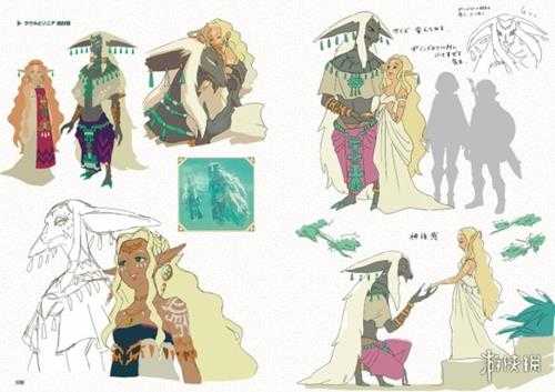 《塞尔达传说:王国之泪》晒出公主多款发型概念图!