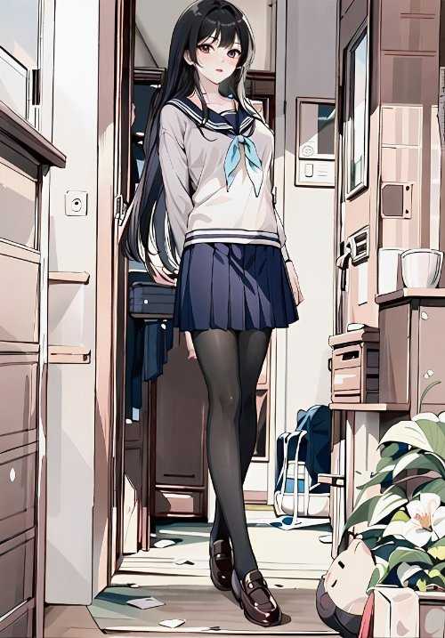 动漫美图杂赏:短裙与丝袜交织的魅力 AI小姐姐火爆身材太惹眼