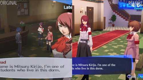 《女神异闻录3RE》对比原版视频:视效帧率全面优化