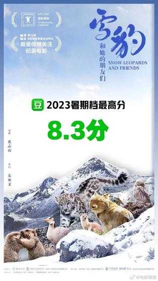 一眼高分!《雪豹和她的朋友们》豆瓣8.3分