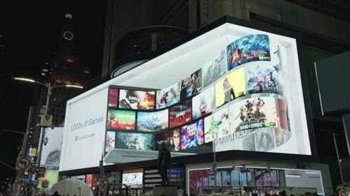 大名鼎鼎的V!《赛博朋克2077》纽约时代广场裸眼3D广告