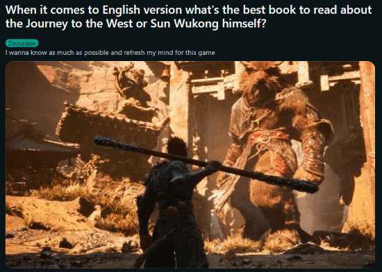 海外玩家因《黑神话:悟空》开始读西游记登热搜 这下真是“两开花”了