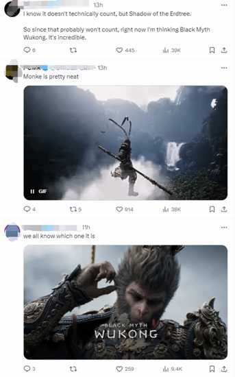 TGA询问玩家心中年度最佳游戏:《黑神话》呼声最高